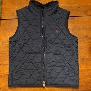 Ralph Lauren Kids Navy Quilted Vest
